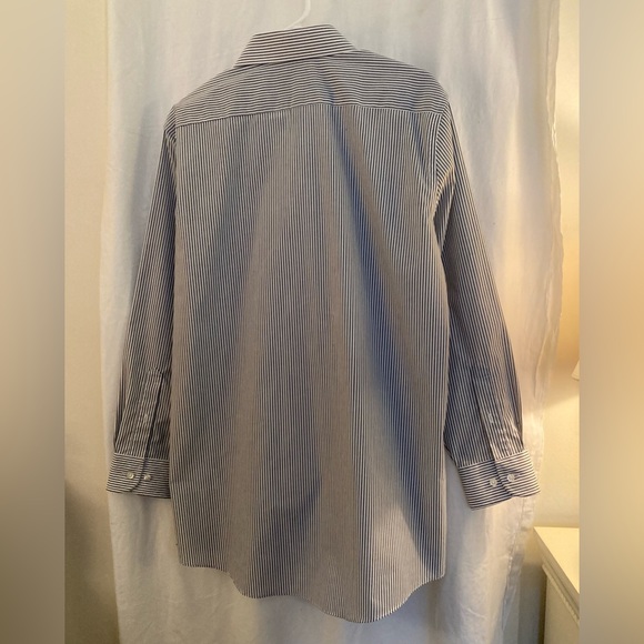 Stafford Striped Button Down Long Sleeve Dress Shirt Size 16  32/33 - Picture 2 of 6